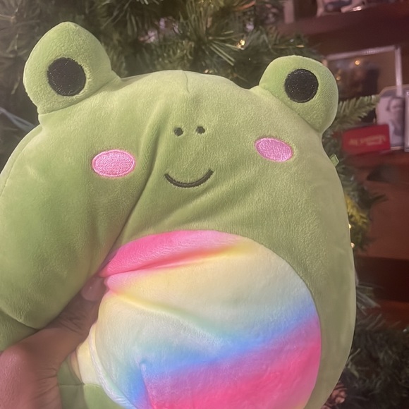 Squishmallow 7.5” Doxl Rainbow Belly Frog Plush - Picture 4 of 4